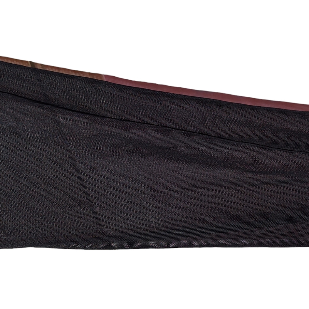 JR Nites Woman Vintage Black Velvety Sheer Size Large - Picture 7 of 10